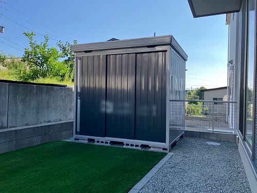 薩摩川内市　イナバ物置設置工事