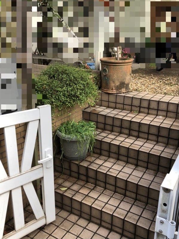 鹿児島市 K様邸 玄関前の手摺設置工事