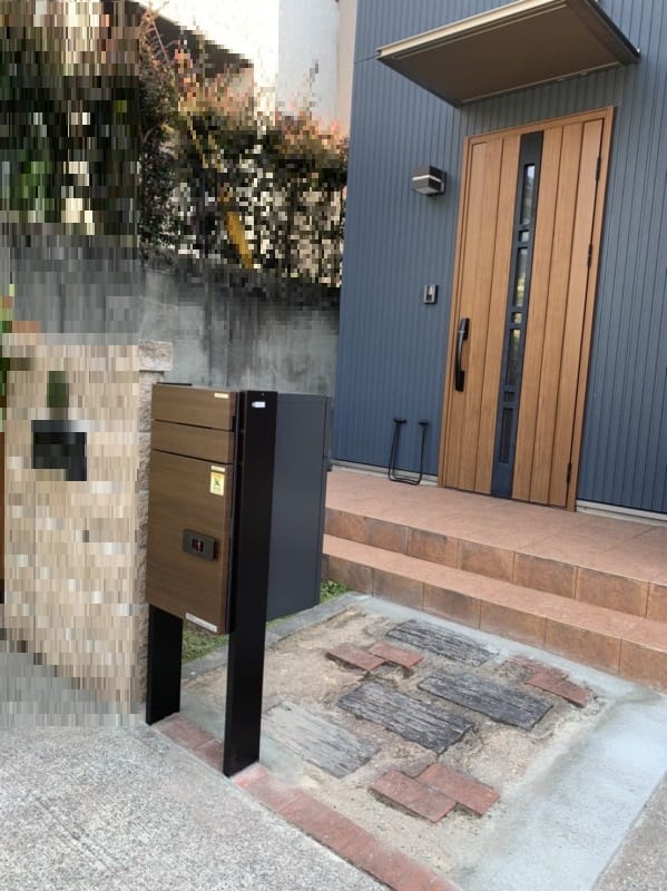 鹿児島市　宅配ボックス　設置工事