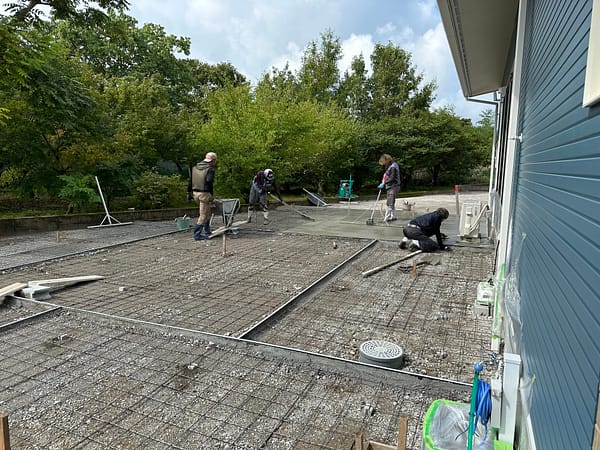 外構工事(コンクリート･フェンス･テラス屋根･リウッドデッキ】