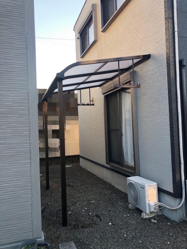 霧島市　Y様邸　テラス屋根施工