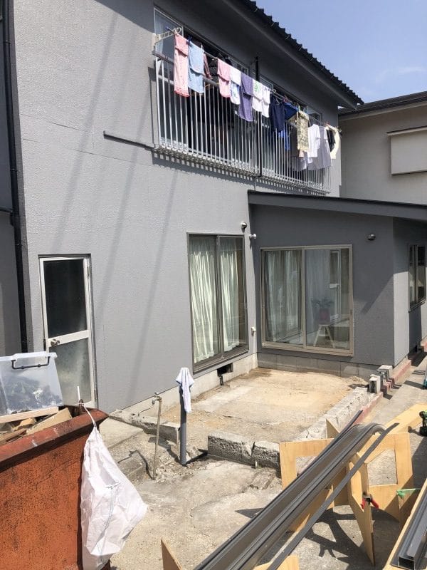 鹿児島市　テラス屋根　設置工事