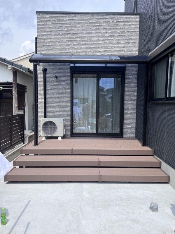 ウッドデッキ・屋根　設置工事