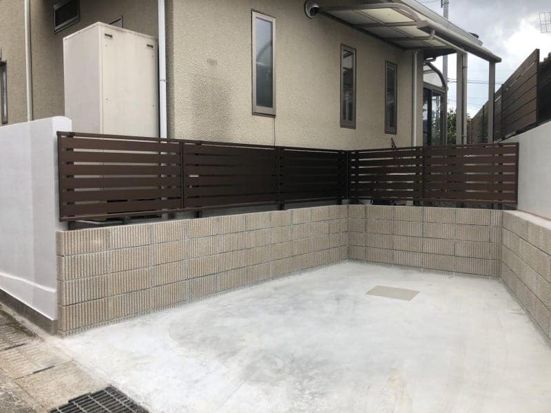 鹿児島市　A様邸　フェンス施工