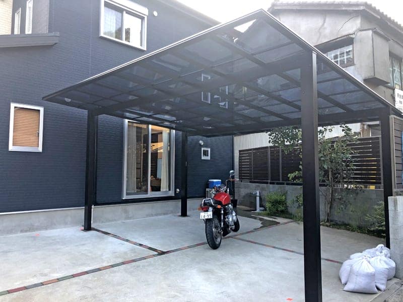 鹿児島市　H様邸　カーポート施工