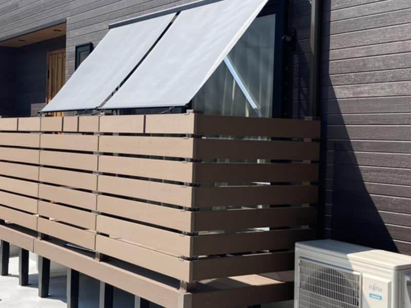 鹿児島市　S様邸　アウターシェード・リウッドデッキ施工