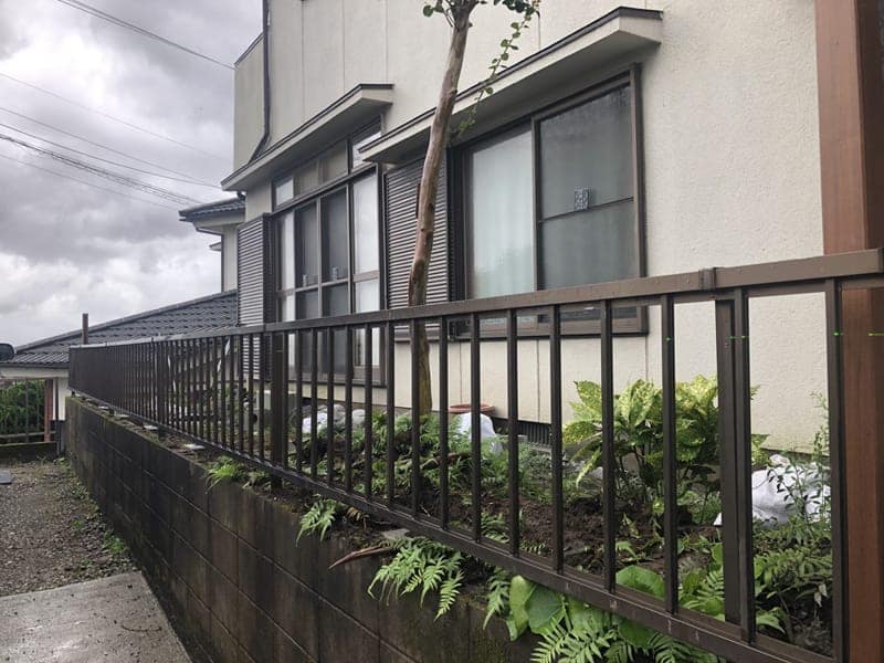 鹿児島市　S様邸　フェンス施工