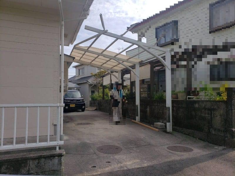 鹿児島市　カーポート工事