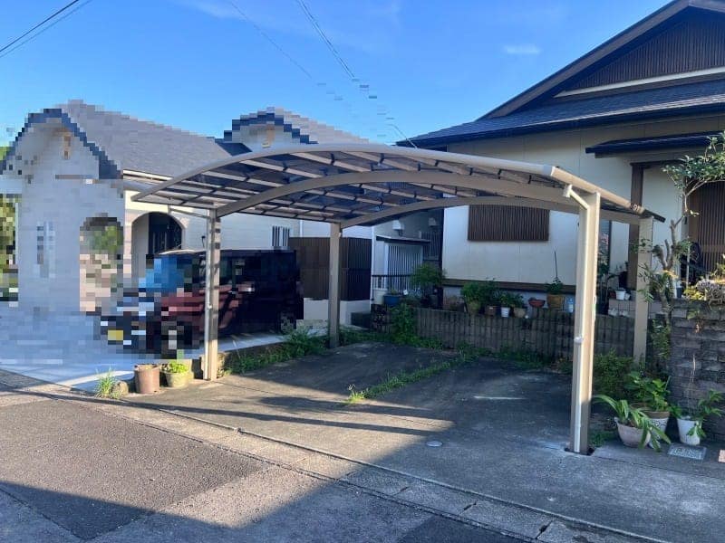 鹿児島市　カーポート工事