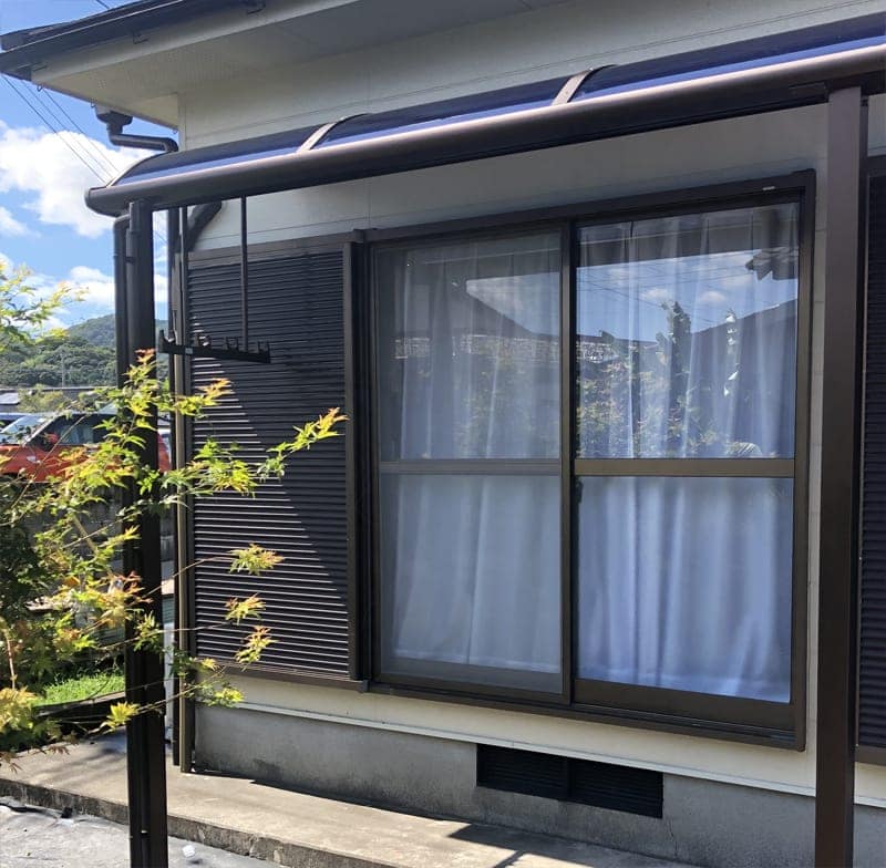 鹿児島市　M様邸　テラス屋根施工