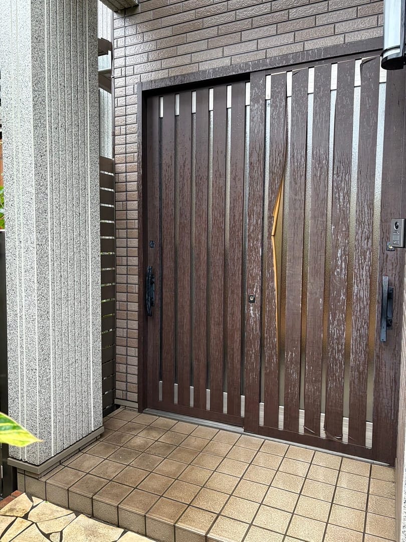 鹿児島 窓 ドア お庭 リフォーム 玄関 引き戸