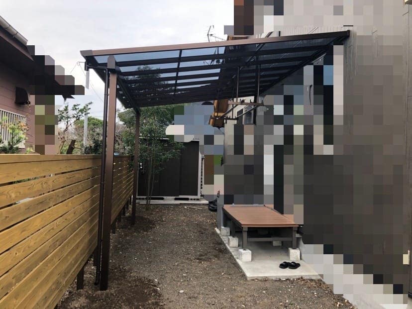 指宿市　M様邸　テラス屋根工事